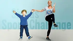 © Marco Fischer / Composing I. Kerckhoff Singa Gätgens turnt zusammen mit einem kleinen gezeichneten Jungen.