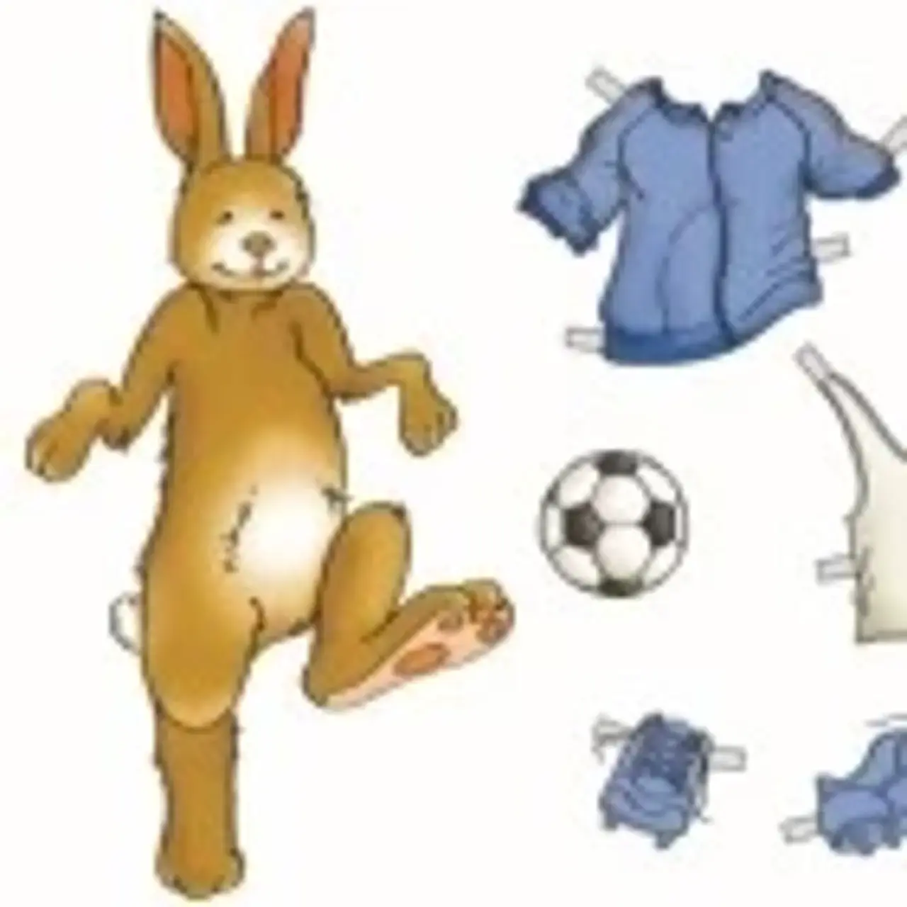 © Ina Kerckhoff Hase mit Kleidungsstücken